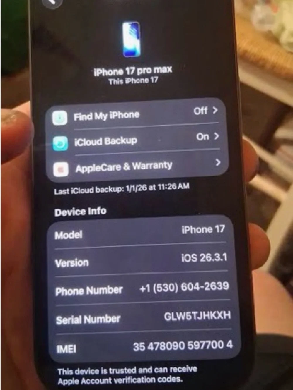 Apple iPhone 17 Pro Max - Black